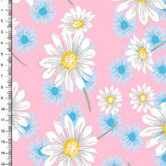 Tricoline Estampado Floral Margaridas DX6481-05